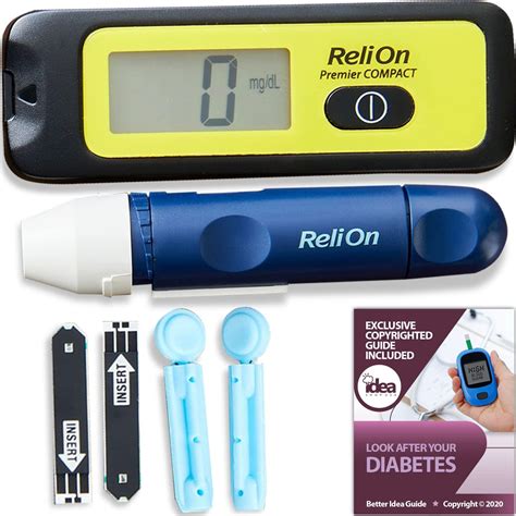 relion glucomètre|ReliOn Premier Compact Glucose Meter .